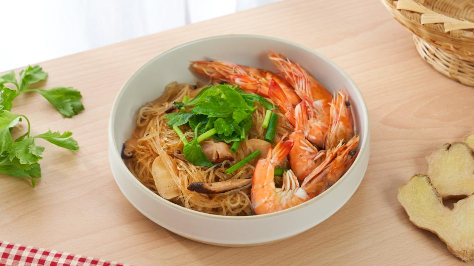 กุ้งอบวุ้นเส้น สูตรแม็กกี้อีซี่คุ๊ก