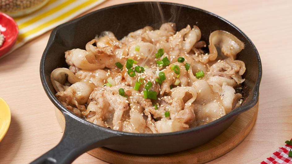 หมูย่างกระทะร้อน
