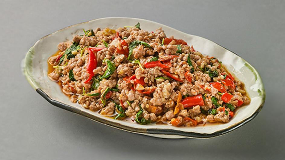 กะเพราไก่สับ