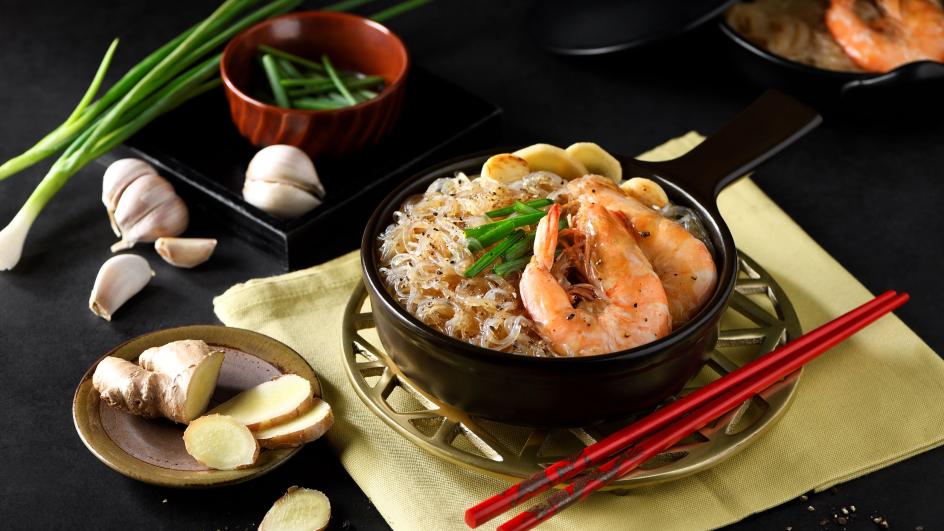 กุ้งอบวุ้นเส้น