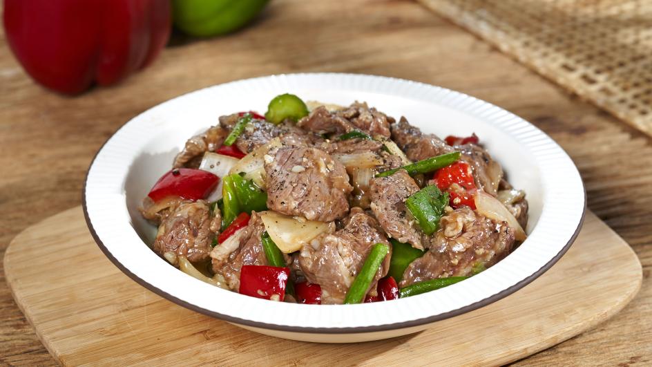 เนื้อผัดพริกไทยดำ