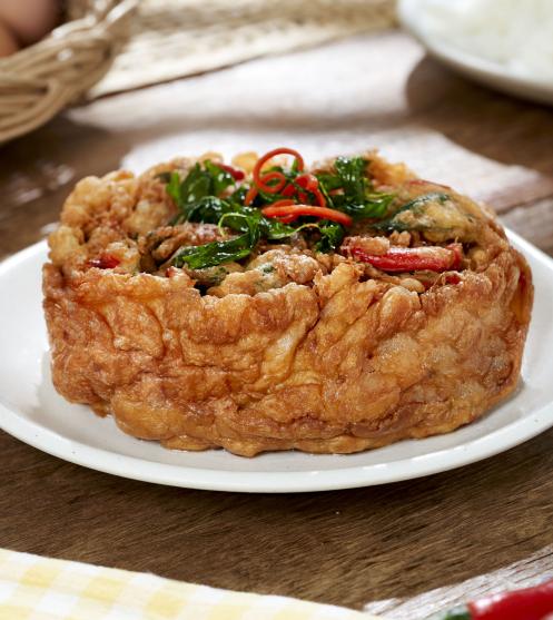 ไข่เจียวแม็กกี้กะเพราแซ่บ