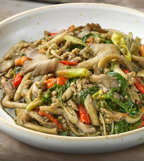 steamed-mushrooms-vegetarian-food