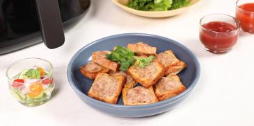 ขนมปังหน้าหมู จากหม้อทอดไร้น้ำมัน