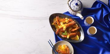 กุ้งทอดซอสส้มเศรษฐี